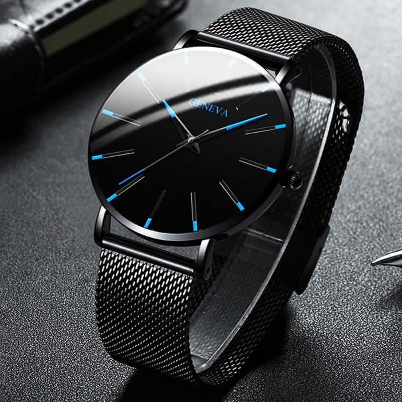 Timeless Elegance | Men's Minimalist Wristwatch with Slim Design | Lightweight Timepiece for Effortless Style 0