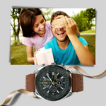 Timeless Elegance | Men's Quartz Chronograph Watch with Water Resistance | Stylish Accessory for Everyday Use 5