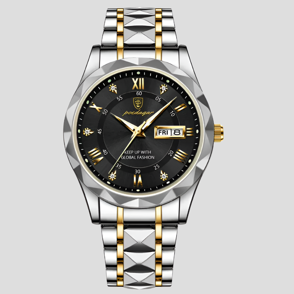 Timeless Elegance | Men's Quartz Wristwatch with Glowing Dial | Durable Stainless Steel for Everyday Style 0