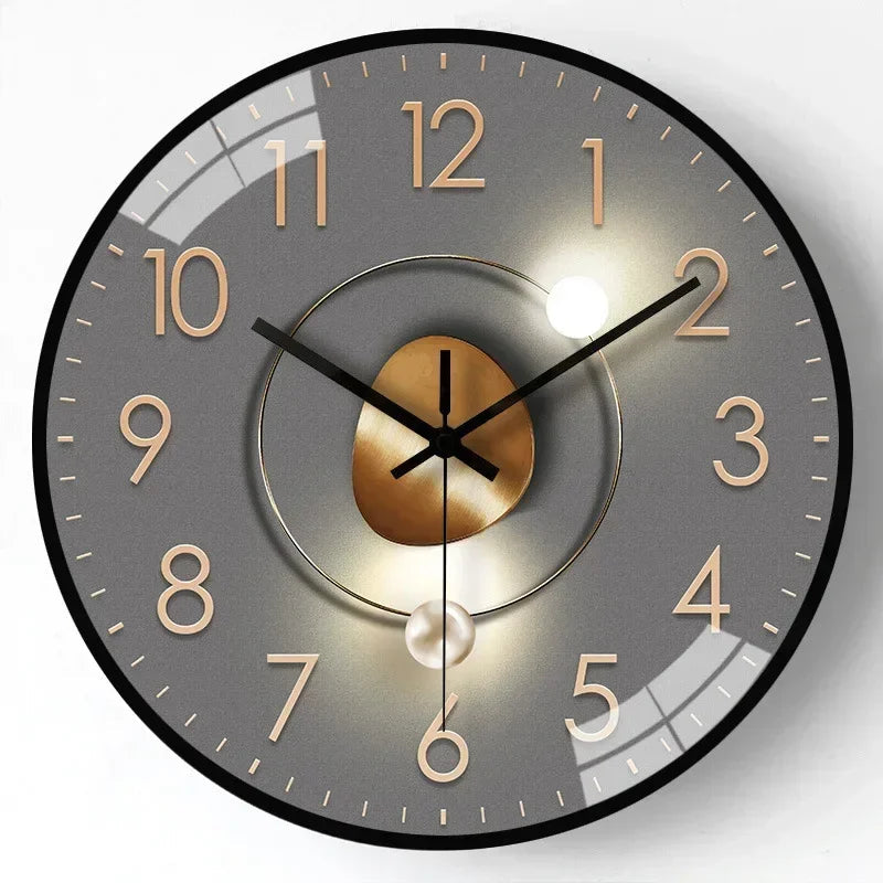 Timeless Elegance | Silent Classic Wall Clock Decor with Non-Ticking Mechanism | Stylish Timepiece for Tranquil Spaces 13