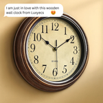 Timeless Elegance | Wooden Wall Clock Decor with Silent Movement | Durable Design for Peaceful Spaces 1
