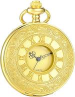 Timeless Vintage | Silver Pocket Watch with Roman Numerals & Chain | Elegant Accessory for Men 7