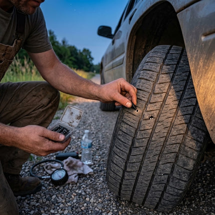 Tire Repair Kit 10 Pack Screw in Tire Plugs, Steel and Rubber Tire Repair Nails for Cars, Trucks and Motorcycles