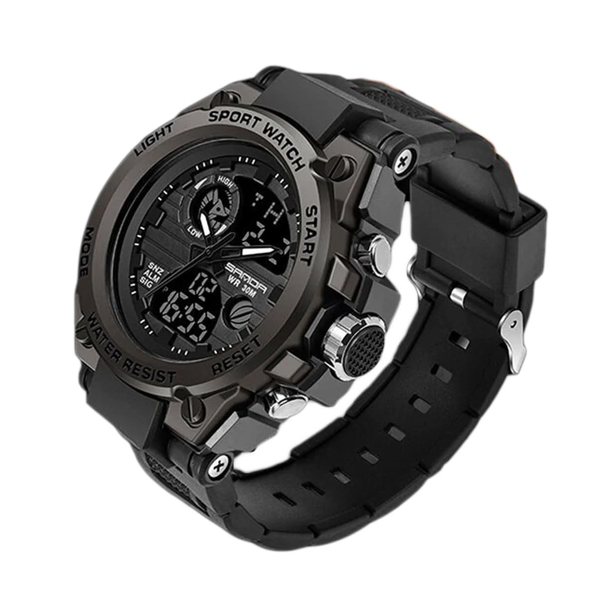 TitanGuard | Men's Military Watch with Analog-Digital Display & Multifunctional Features | Durable Design for Everyday Use 0