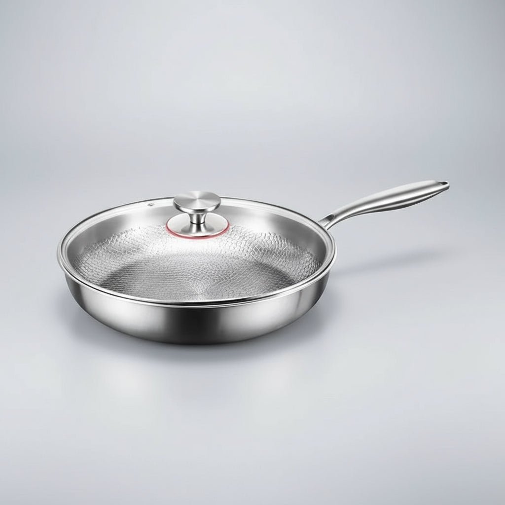 Titanium Chef's Pan | Non-Stick Frying Pan with Hand-Hammered Design | Durable Cookware for Effortless Cooking 0