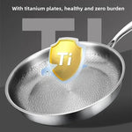 Titanium Chef's Pan | Non-Stick Frying Pan with Hand-Hammered Design | Durable Cookware for Effortless Cooking 4
