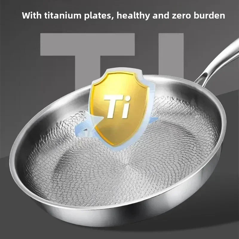 Titanium Chef's Pan | Non-Stick Frying Pan with Hand-Hammered Design | Durable Cookware for Effortless Cooking 4