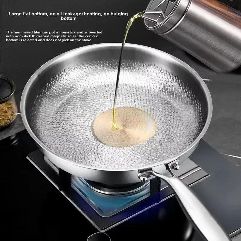 Titanium Chef's Pan | Non-Stick Frying Pan with Hand-Hammered Design | Durable Cookware for Effortless Cooking 5