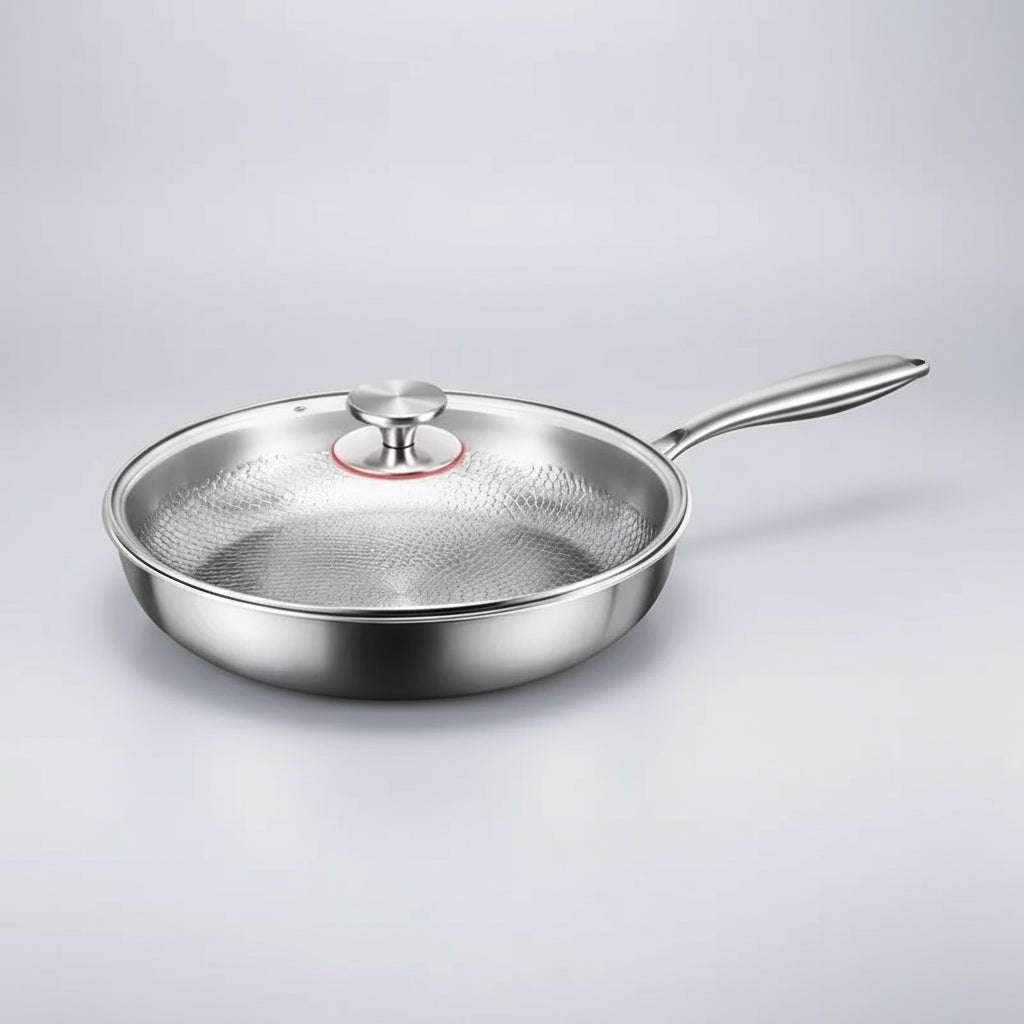 Titanium Chef's Pan | Non-Stick Frying Pan with Hand-Hammered Design | Durable Cookware for Effortless Cooking 6