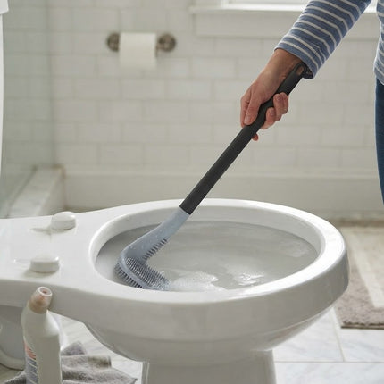 Toilet Brush and Holder Self Cleaning, Toilet Bowl Brush with Built In Rinse and Sealed Base - image 6