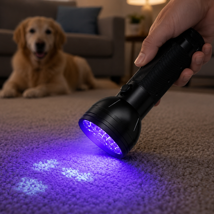 UV Flashlight Black Light, 51 LED 395nm Ultraviolet Blacklight Torch for Pet Urine Detection, Bed Bugs, Scorpions and Resin Curing