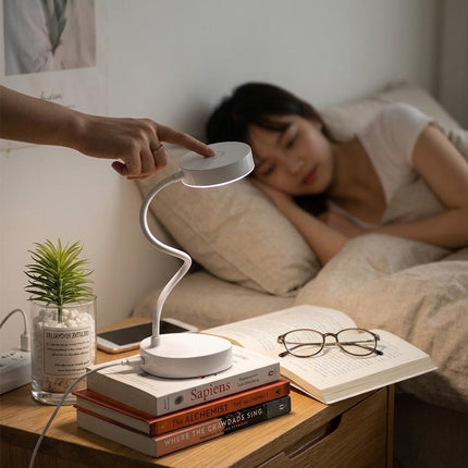 Desk Lamp LED with Touch Dimmer, Adjustable Desk Light with Articulated Arm and Soft White Glow, USB Reading Lamp for Bedside