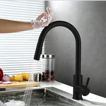 TouchTech | Pull-Out Kitchen Tap with Sensor Activation & Flexible Spout | Modern Brass Faucet for Effortless Cleaning 7
