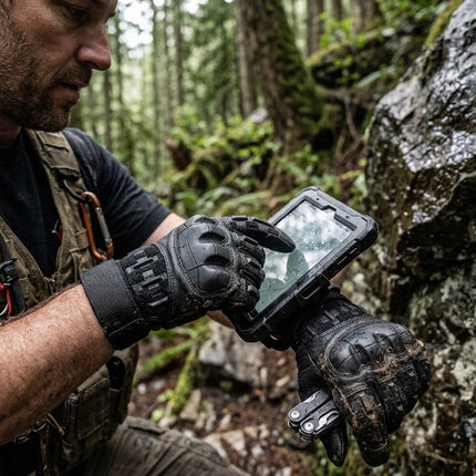 Work Gloves with Touch Screen Fingers, Tactical Gloves with Reinforced Palms and Non Slip Grip