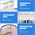 Transparent Suit Covers | Waterproof PEVA Garment Bags with Side Zippers | 6-Pack for Dust-Free Clothing Protection 2