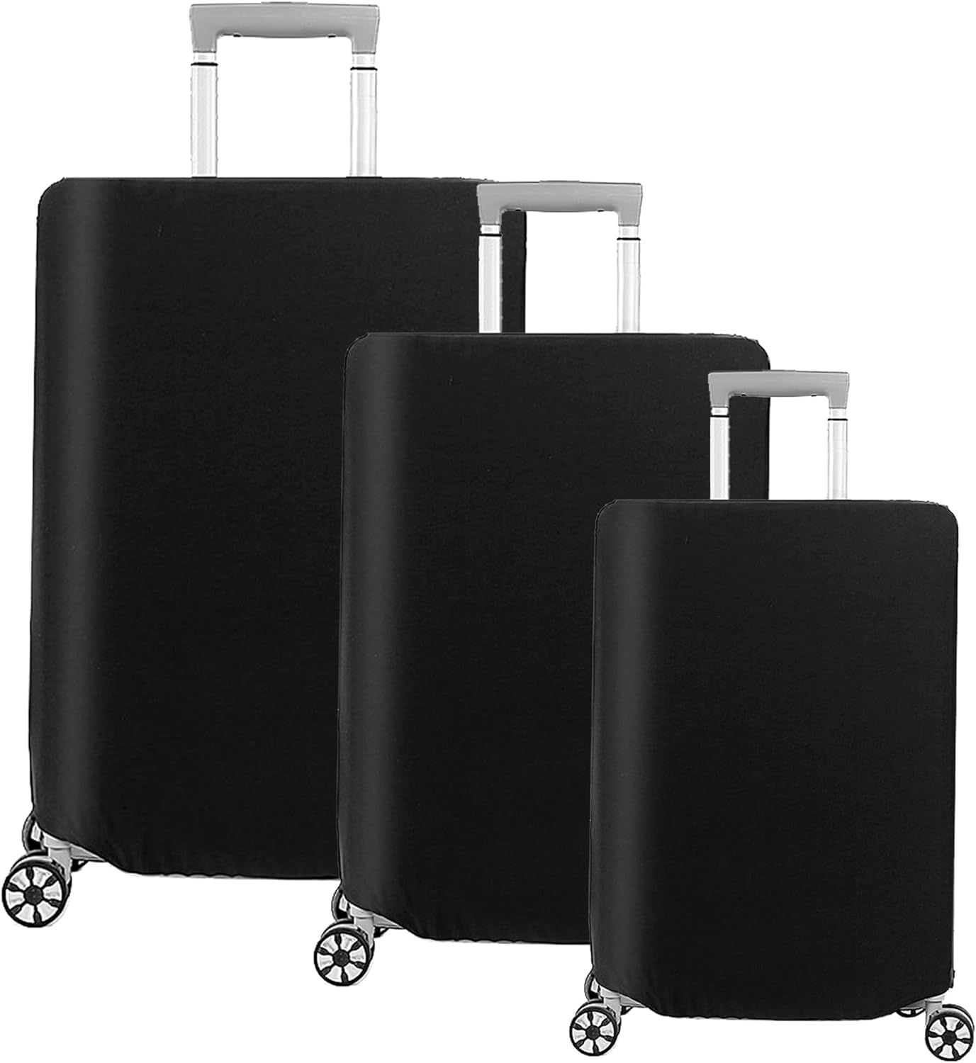 TravelGuard | 3-Piece Stretchable Luggage Cover Set with Anti-Tear Protection | Durable & Dustproof for All Suitcase Sizes 0
