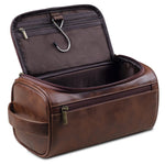 TravelTrek | Luxury Leather Toiletry Bag with Waterproof Lining | Stylish Organizer for Travelers 0