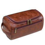 TravelTrek | Luxury Leather Toiletry Bag with Waterproof Lining | Stylish Organizer for Travelers 6