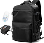 Travel Backpack | 15.6in Vacuum Compression with Electric Pump | Organized Storage for Hassle-Free Travel 0