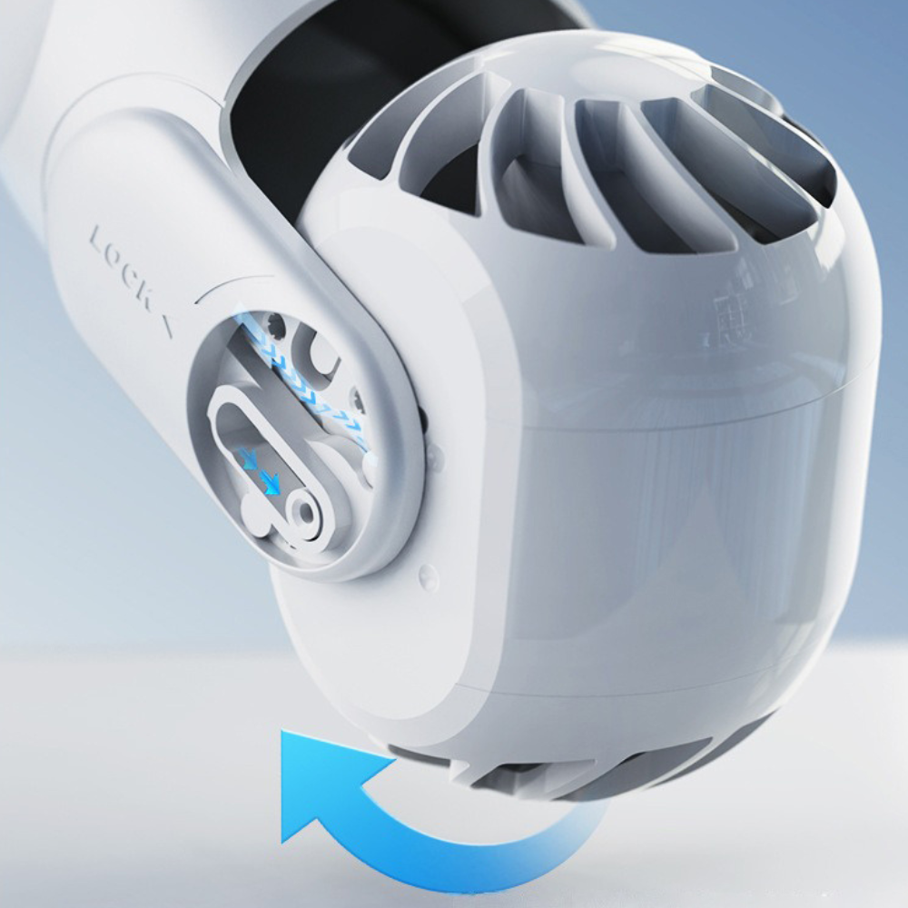 Travel Breeze | Portable Neck Fan with Dual Cooling Heads | Ergonomic Design for Ultimate Comfort 4