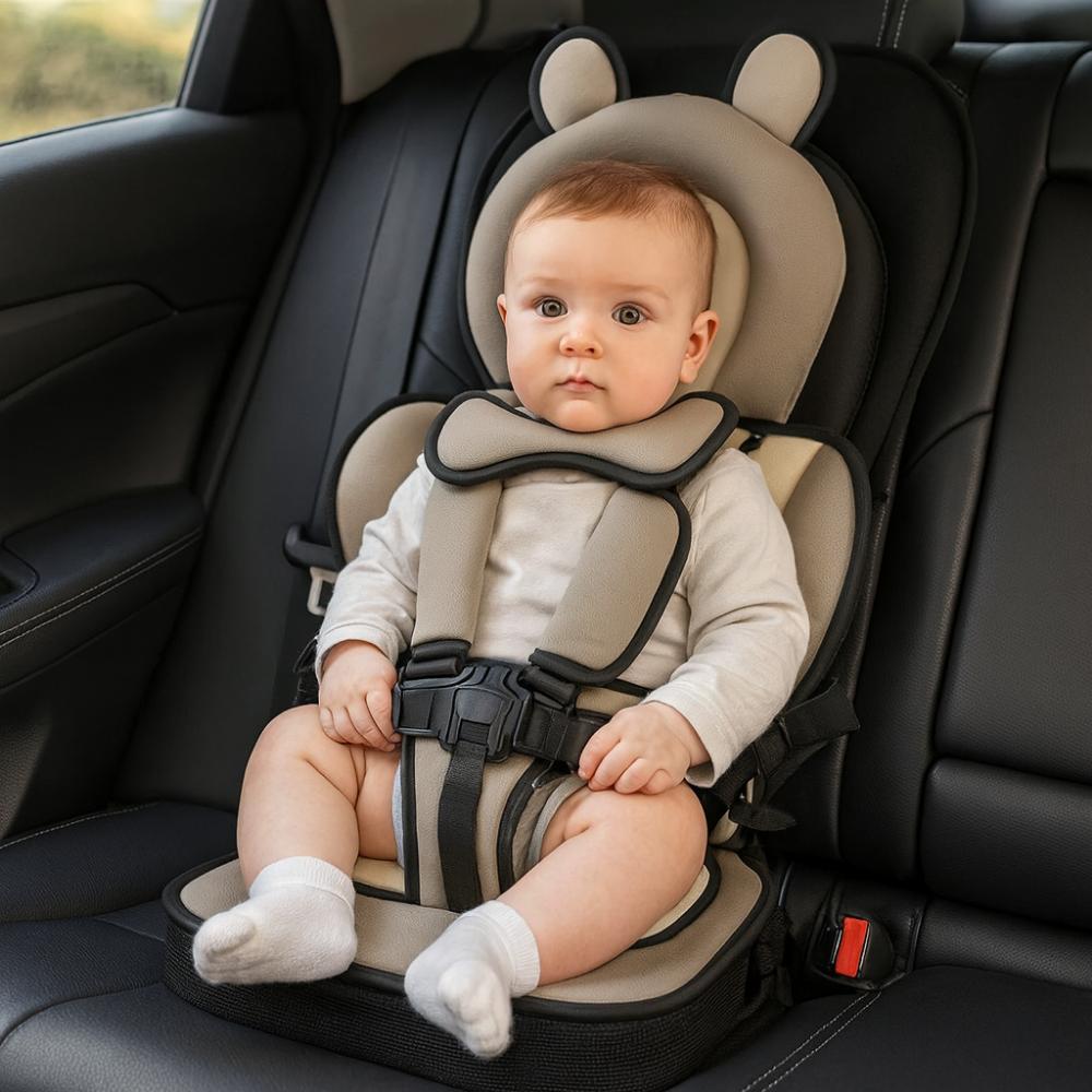 Travel Buddy | Portable Baby Travel Seat Harness with Adjustable 5-Point Safety Strap | Lightweight and Foldable for Easy Travel 10