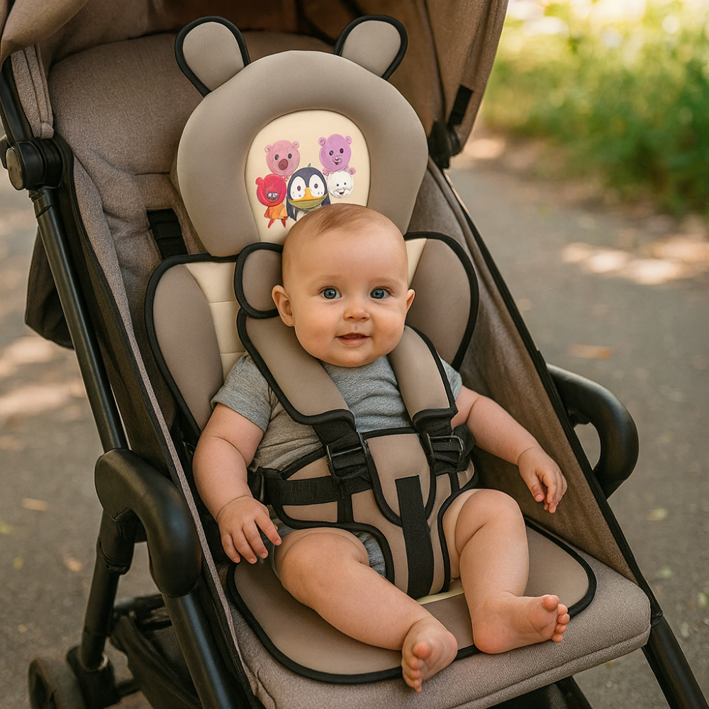 Travel Buddy | Portable Baby Travel Seat Harness with Adjustable 5-Point Safety Strap | Lightweight and Foldable for Easy Travel 4