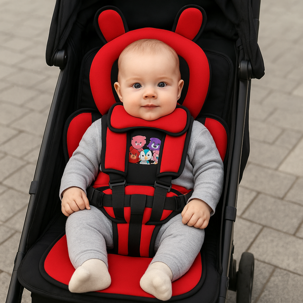 Travel Buddy | Portable Baby Travel Seat Harness with Adjustable 5-Point Safety Strap | Lightweight and Foldable for Easy Travel 5