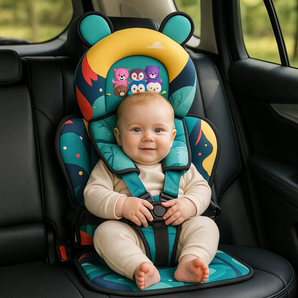 Travel Buddy | Portable Baby Travel Seat Harness with Adjustable 5-Point Safety Strap | Lightweight and Foldable for Easy Travel 7