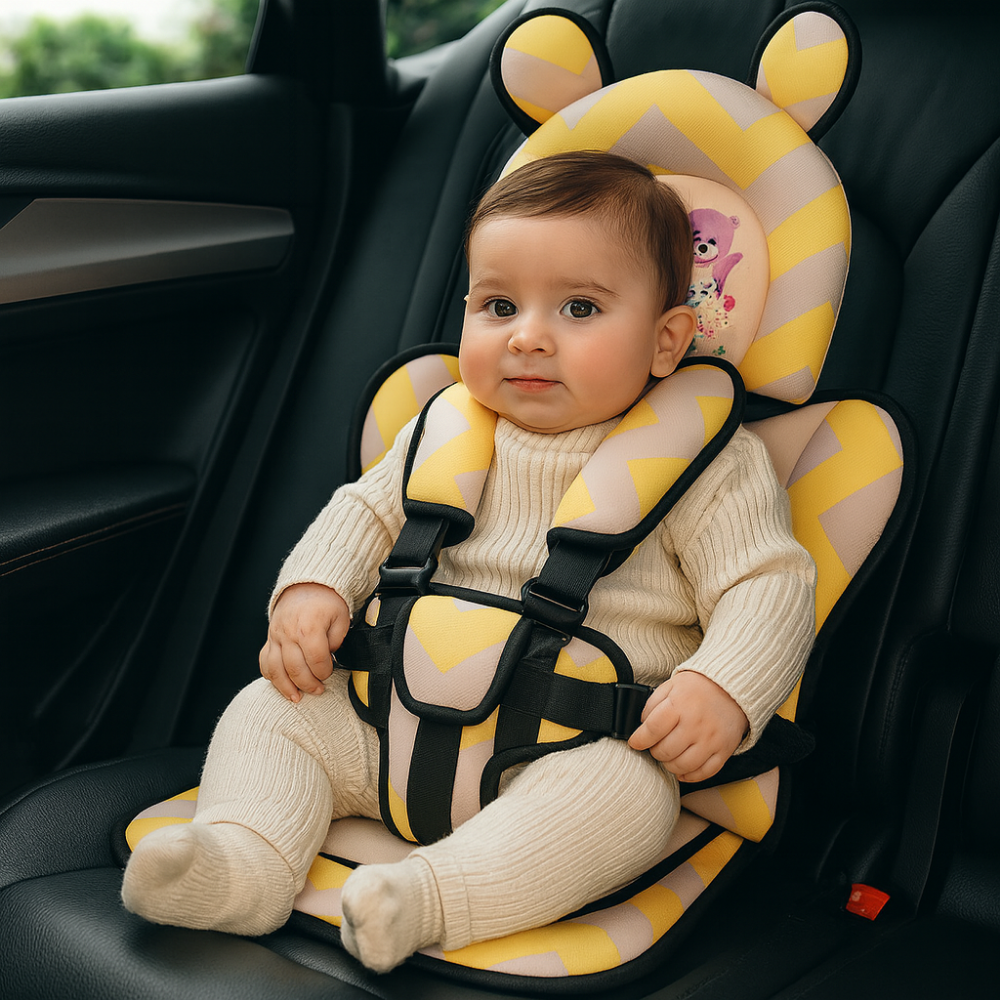 Travel Buddy | Portable Baby Travel Seat Harness with Adjustable 5-Point Safety Strap | Lightweight and Foldable for Easy Travel 8