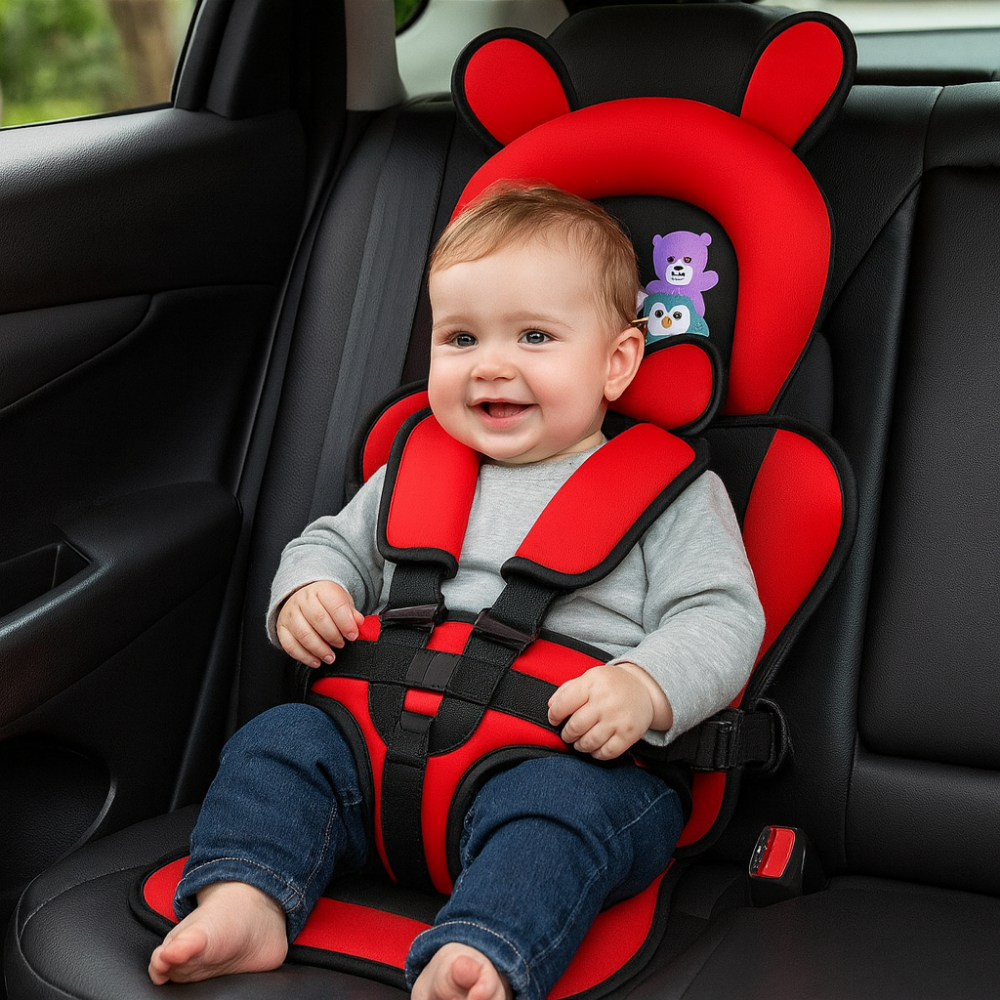 Travel Buddy | Portable Baby Travel Seat Harness with Adjustable 5-Point Safety Strap | Lightweight and Foldable for Easy Travel 9