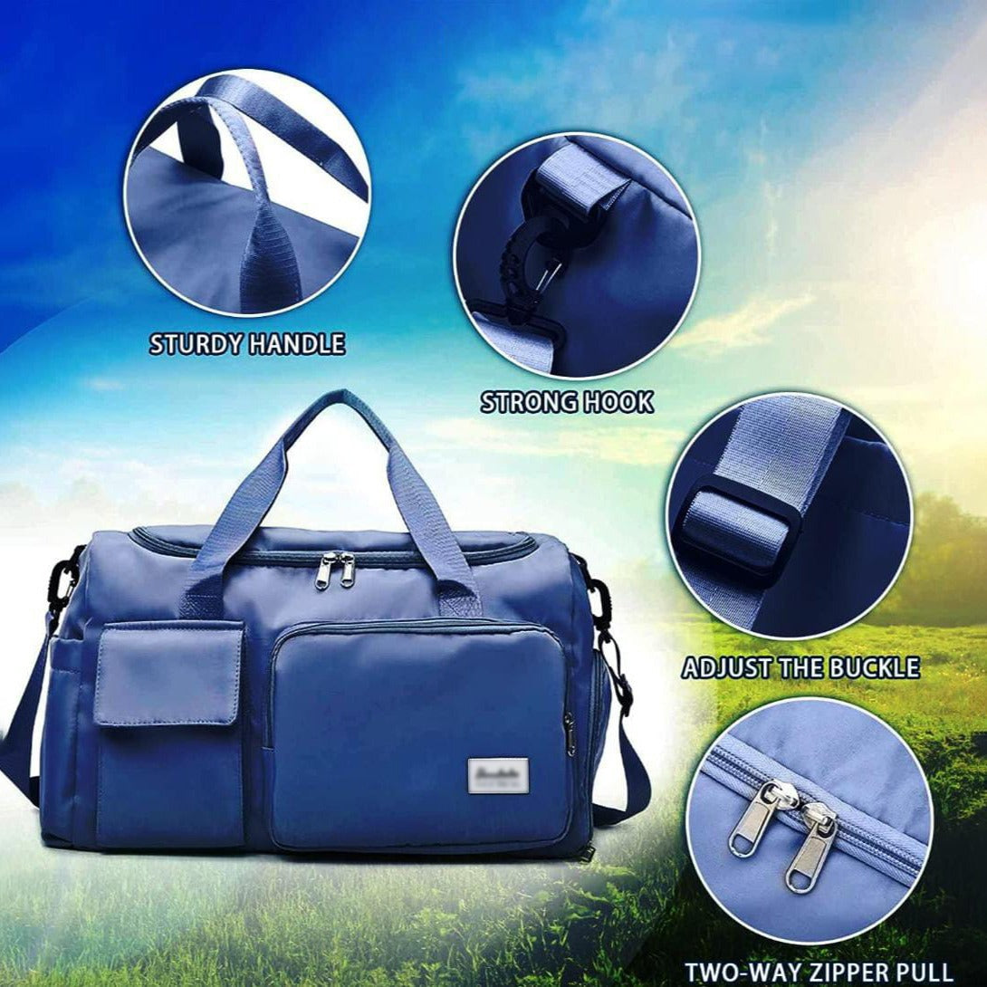 Travel Companion | Gym Duffel Bag with Waterproof Design | Multi-Pocket Storage for Organized Travel 9