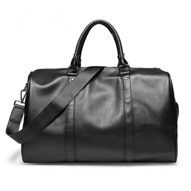 Travel Companion | Large-Capacity Leather Duffel Bag with Durable Design | Versatile Carry-On for Comfort and Organization 0