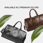 Travel Companion | Large-Capacity Leather Duffel Bag with Durable Design | Versatile Carry-On for Comfort and Organization 3