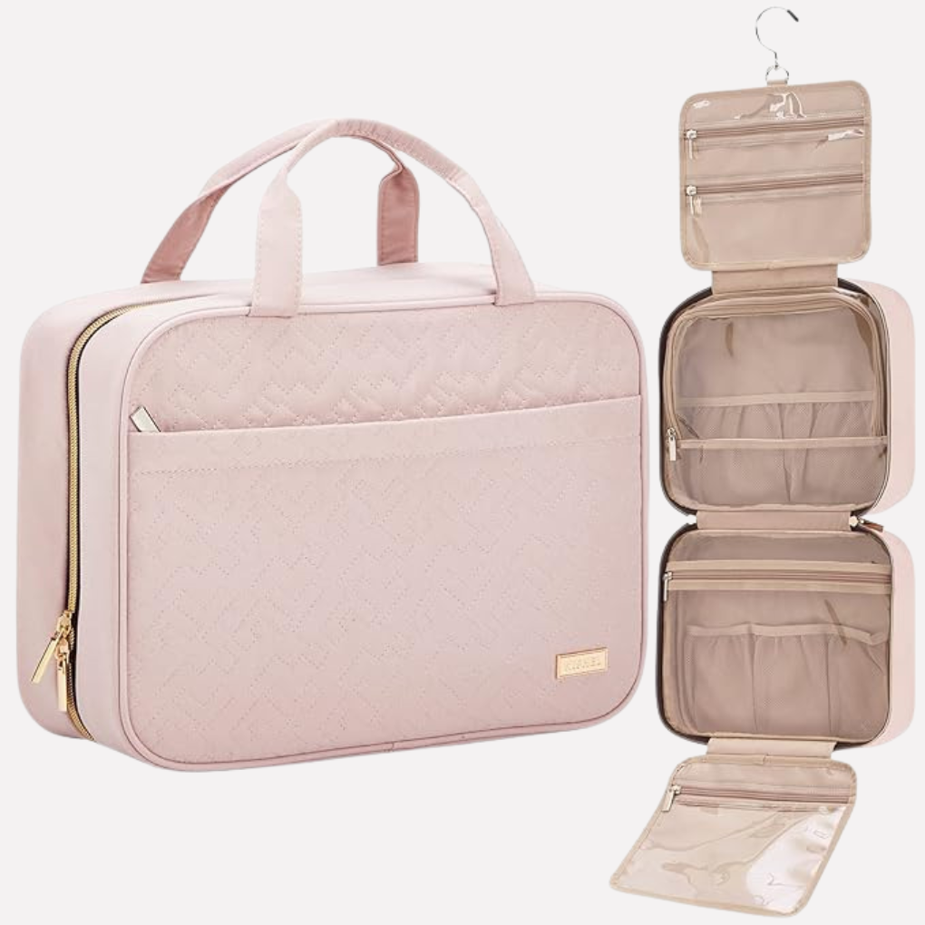Travel Essentials | Compact Hanging Toiletry Organizer with Multiple Compartments for Easy Access 0