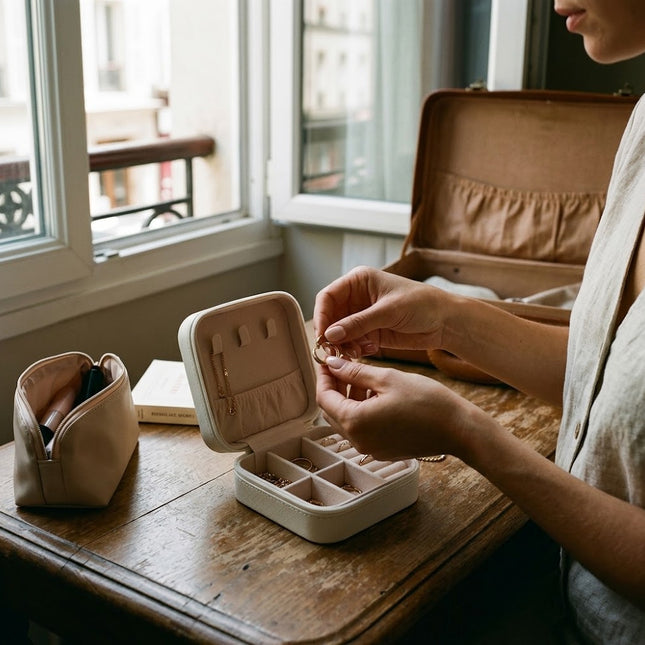 Jewelry Box for Travel, Necklaces and Earrings