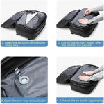 Travel Smart | Expandable Compression Backpack with Anti-Theft Lock & Wet Compartment | 60L Capacity for Secure Storage 3