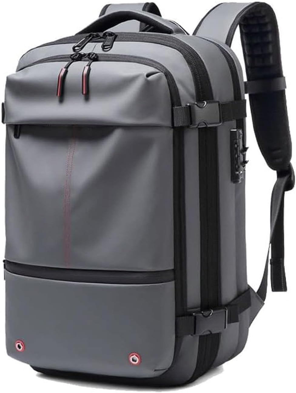 Travel Smart | Expandable Compression Backpack with Anti-Theft Lock & Wet Compartment | 60L Capacity for Secure Storage 5