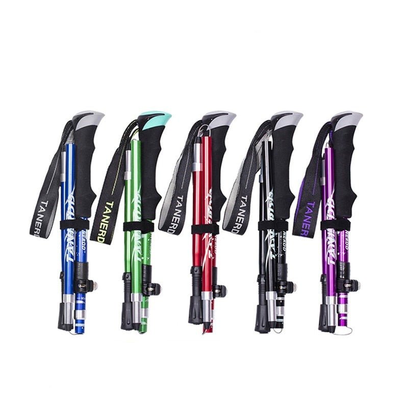 Trekking Poles | Adjustable Lightweight Foldable Hiking Poles for Stability 0