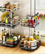 TwistRack | Rotating Storage Shelf with Adjustable Height & 360° Access | Space-Saving Organizer for Home 8