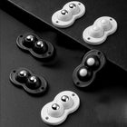 Caster Wheels Self Adhesive Set of 4, Small Casters with 360 Rotation, Storage Bin Wheels for Drawers and Crates, 1.1 in