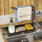 Sink Sponge Rack, Adjustable Sink Rack for Dish Towels