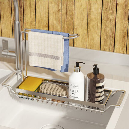 Sink Sponge Rack, Adjustable Sink Rack for Dish Soap – image 2
