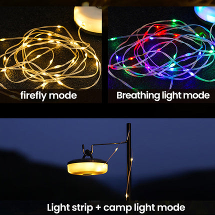 String Lights Outdoor, Rechargeable LED String Lights with Power Bank – image 4