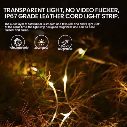 String Lights Outdoor, Rechargeable LED String Lights with Power Bank – image 6