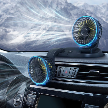 Car Cooling Fan, 12V Fan with Cigarette Lighter Plug for Dashboard – image 5