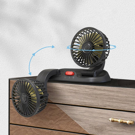 Car Cooling Fan, 12V Fan with Cigarette Lighter Plug for Dashboard – image 7