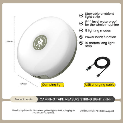 String Lights Outdoor, Rechargeable LED String Lights with Power Bank – image 10