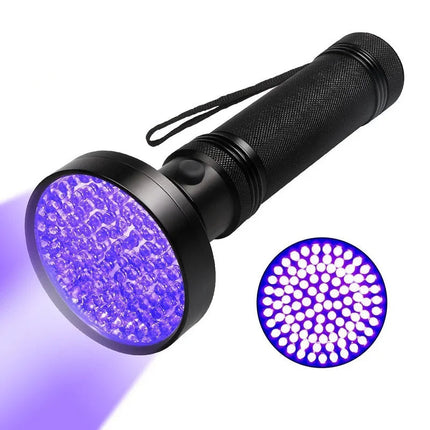 UV Flashlight Black Light, 100 LED 395nm Ultraviolet Blacklight Torch for Bed Bug Detection, Pet Urine Stain Finder and Scorpion Hunting
