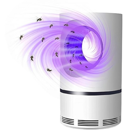 UV Light Insect Trap for Indoor and Outdoor Use, USB Mosquito Killer with Vortex Fan, Quiet Chemical Free Fly Catcher for Bedroom and Patio