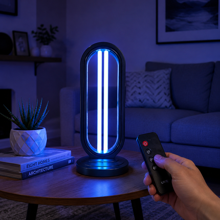 UV Light for Home, Portable UV Sterilizer Lamp with Remote Control and Timer, UV Lamp and Room Sanitizer for Bedroom